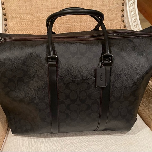 Coach Black and Brown Duffel Bag - Picture 2 of 7